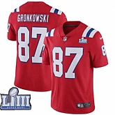 Nike Patriots 87 Rob Gronkowski Red 2019 Super Bowl LIII Vapor Untouchable Limited Jersey,baseball caps,new era cap wholesale,wholesale hats